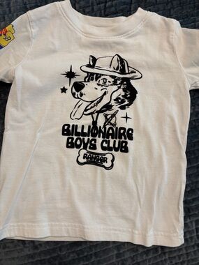 Billionaire Boys Club White Tee with Black Ranger Dog Graphic
